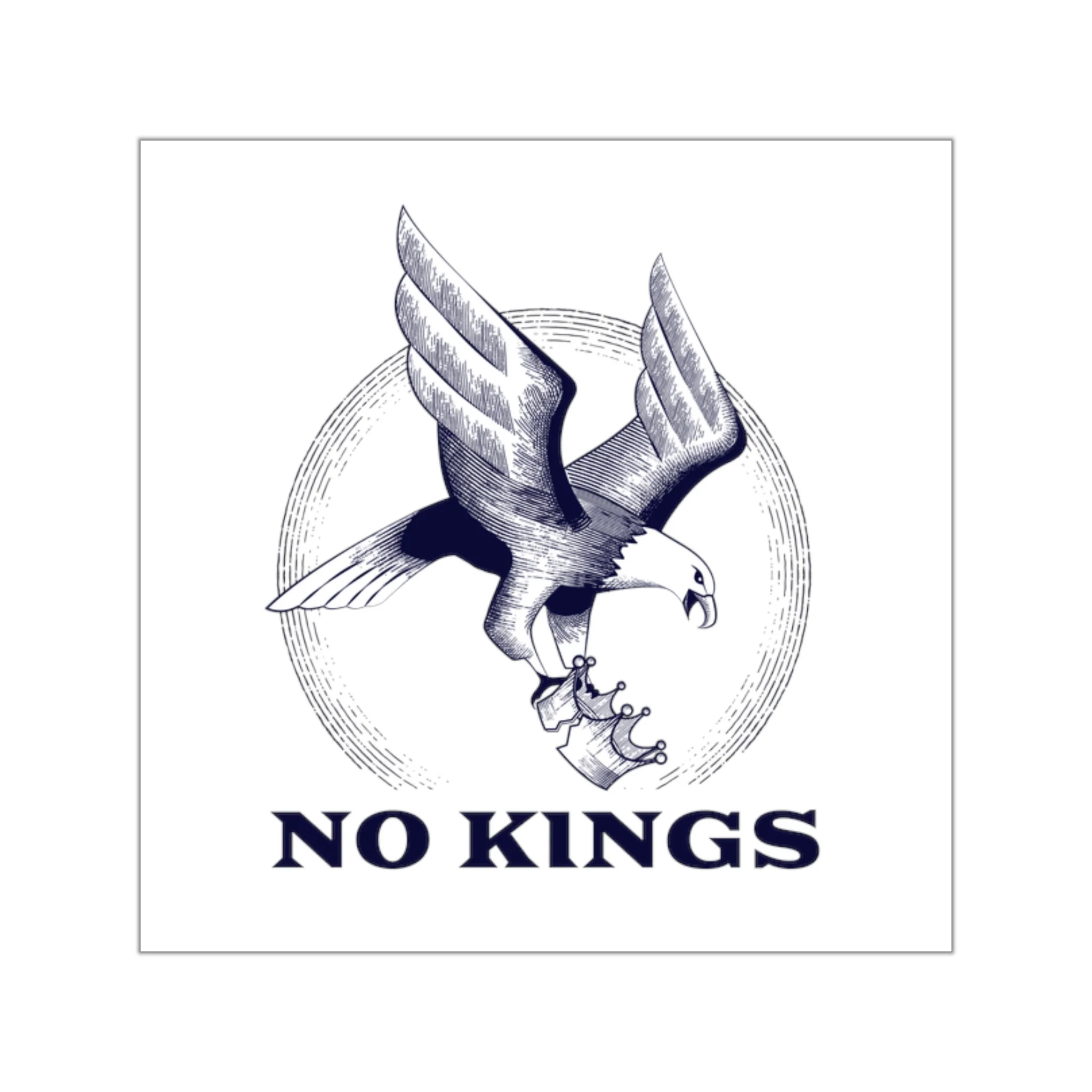 No Kings Sticker